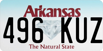 AR license plate 496KUZ