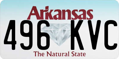 AR license plate 496KVC