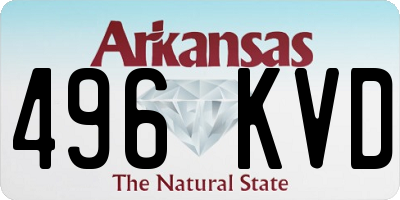 AR license plate 496KVD