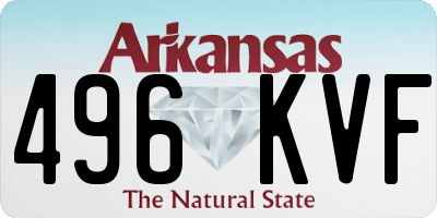 AR license plate 496KVF