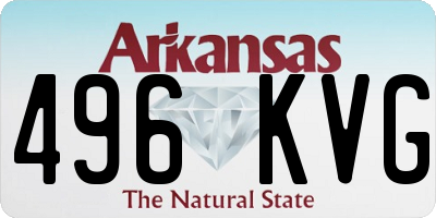 AR license plate 496KVG