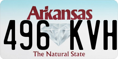 AR license plate 496KVH