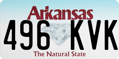 AR license plate 496KVK