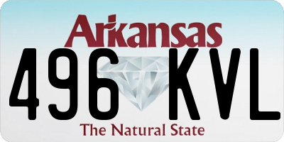 AR license plate 496KVL