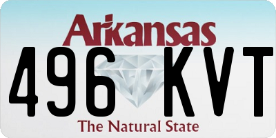 AR license plate 496KVT
