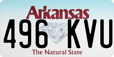 AR license plate 496KVU