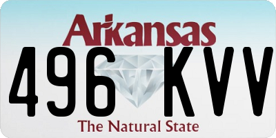 AR license plate 496KVV