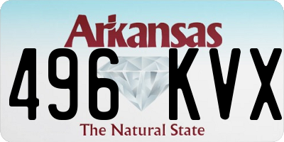 AR license plate 496KVX