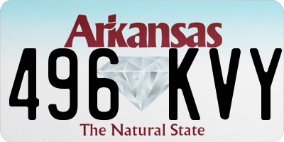 AR license plate 496KVY