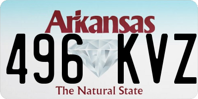 AR license plate 496KVZ