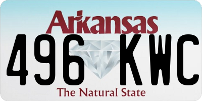 AR license plate 496KWC