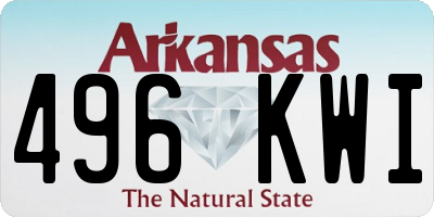 AR license plate 496KWI