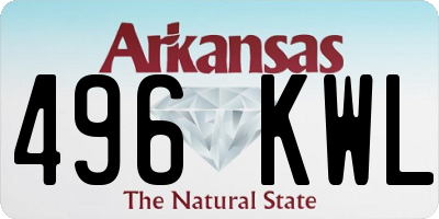 AR license plate 496KWL