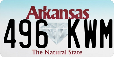 AR license plate 496KWM