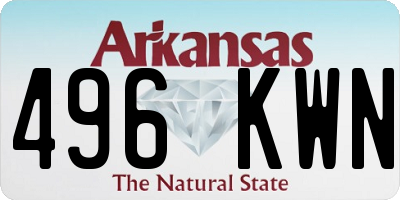 AR license plate 496KWN