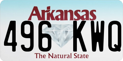AR license plate 496KWQ