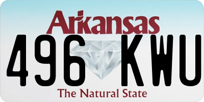 AR license plate 496KWU