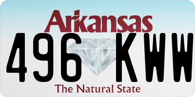 AR license plate 496KWW