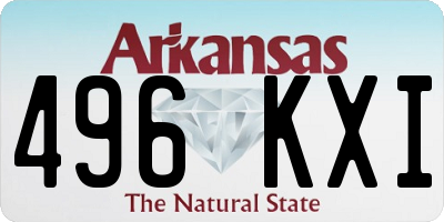 AR license plate 496KXI
