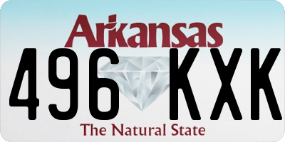 AR license plate 496KXK