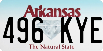 AR license plate 496KYE