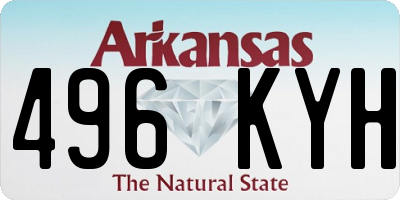 AR license plate 496KYH