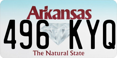 AR license plate 496KYQ