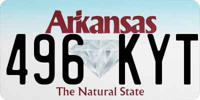 AR license plate 496KYT