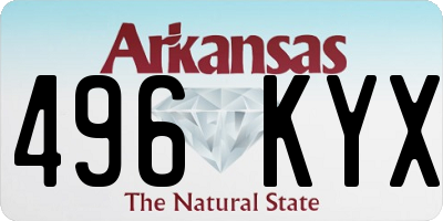AR license plate 496KYX