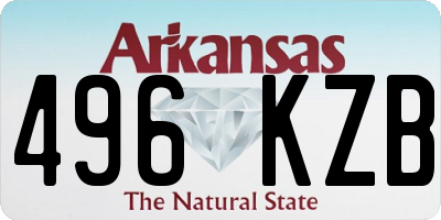 AR license plate 496KZB