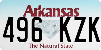 AR license plate 496KZK