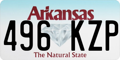 AR license plate 496KZP