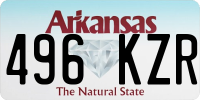 AR license plate 496KZR