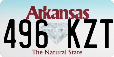 AR license plate 496KZT