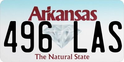 AR license plate 496LAS