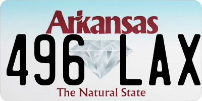 AR license plate 496LAX