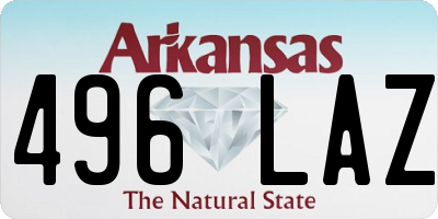 AR license plate 496LAZ