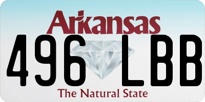 AR license plate 496LBB