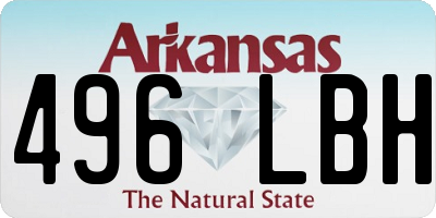 AR license plate 496LBH
