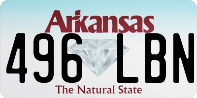 AR license plate 496LBN