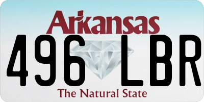 AR license plate 496LBR