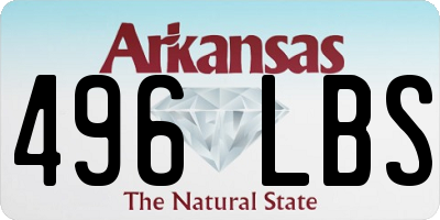 AR license plate 496LBS