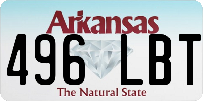 AR license plate 496LBT