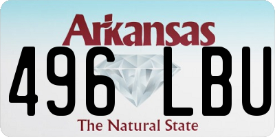 AR license plate 496LBU