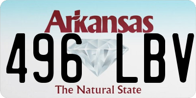 AR license plate 496LBV