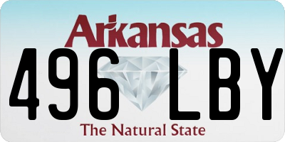 AR license plate 496LBY