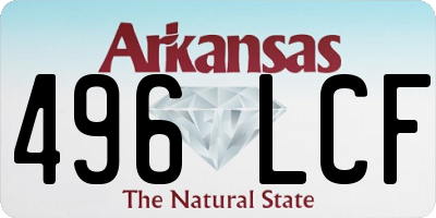AR license plate 496LCF