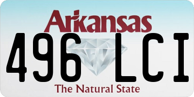 AR license plate 496LCI