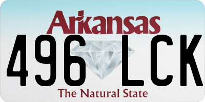 AR license plate 496LCK
