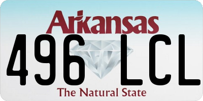 AR license plate 496LCL